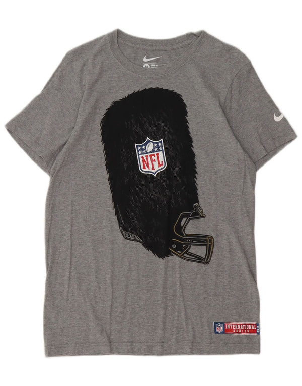 Camiseta Nike NFL Slim Fit Graphic para hombre de algodón gris medio