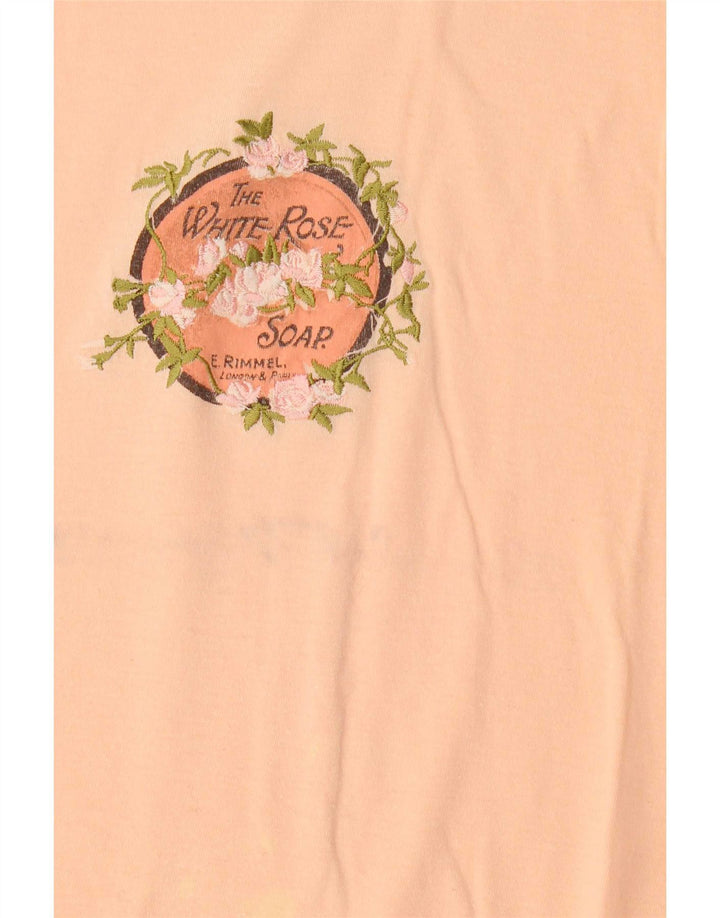 Vintage mujer chaleco top Reino Unido 14 rosa medio