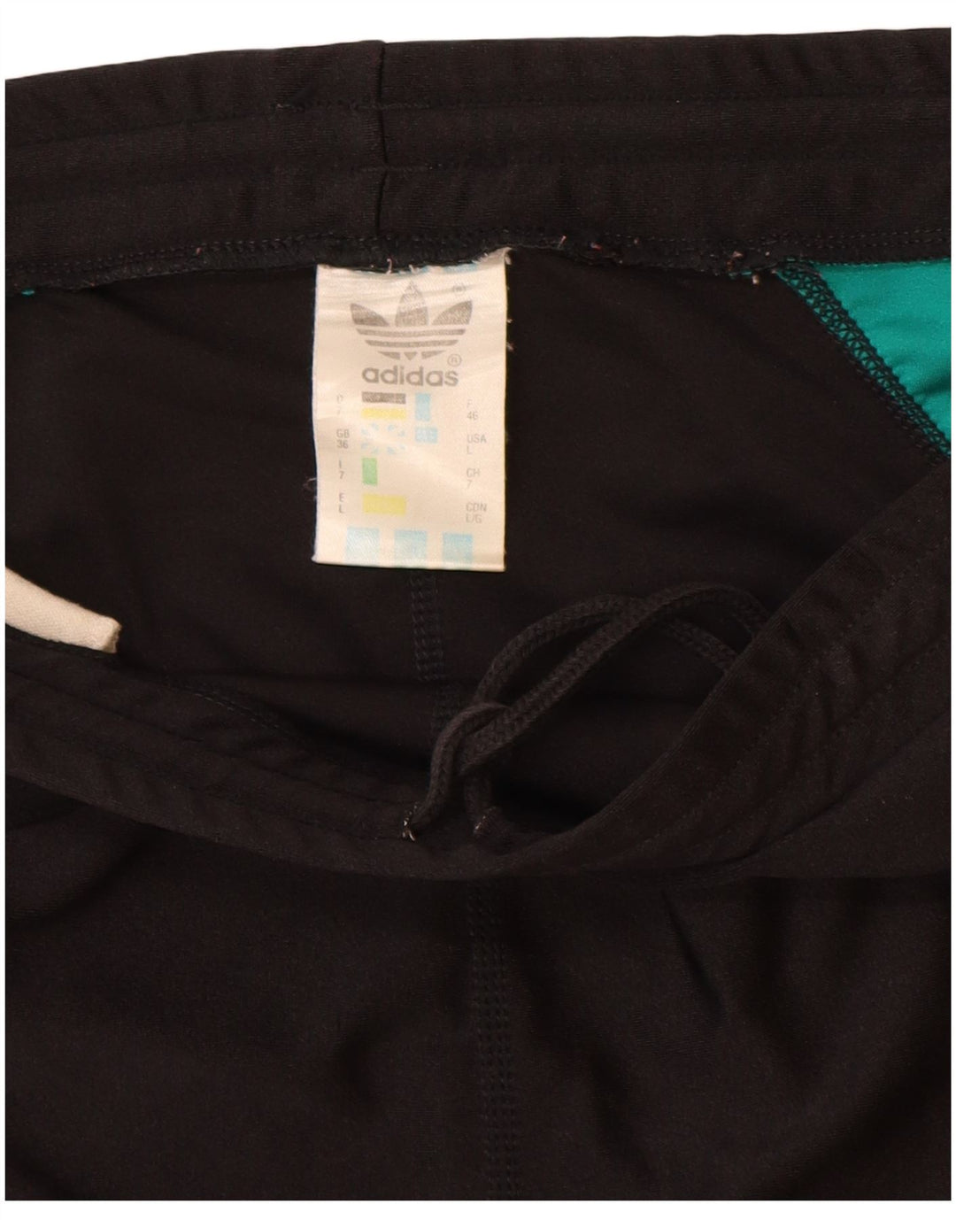 ADIDAS Pantalones cortos deportivos para hombre, talla grande, color negro, poliamida