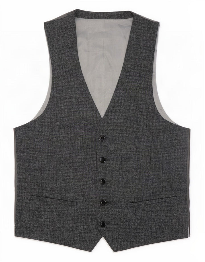 Dkny Chaleco Slim Fit para Hombre UK 38 Lana Gris Medio