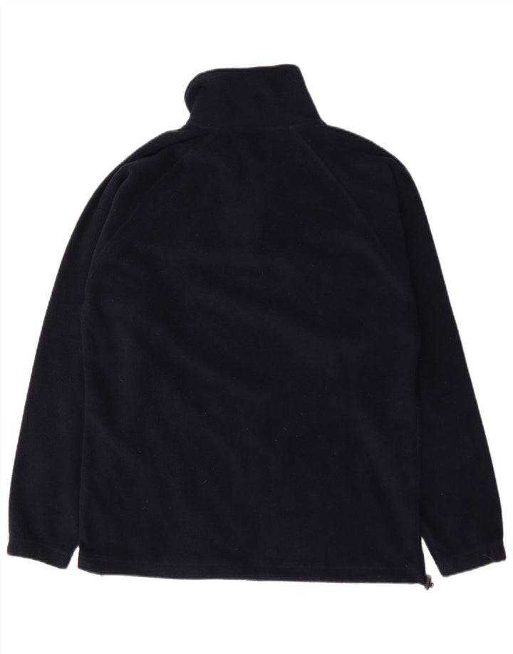 Kappa Hombre Zip Neck Fleece Jumper Small Azul Marino Poliéster
