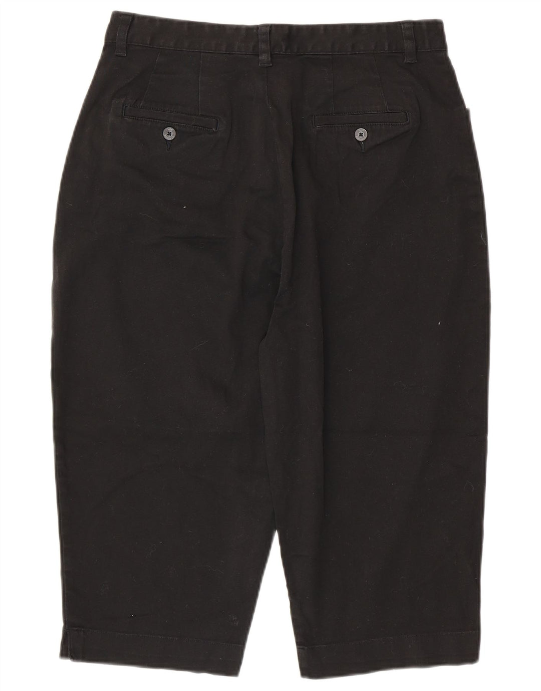 LEE Pantalones capri de cintura alta para mujer, color caqui, US 16 2XL W32 L18, algodón negro