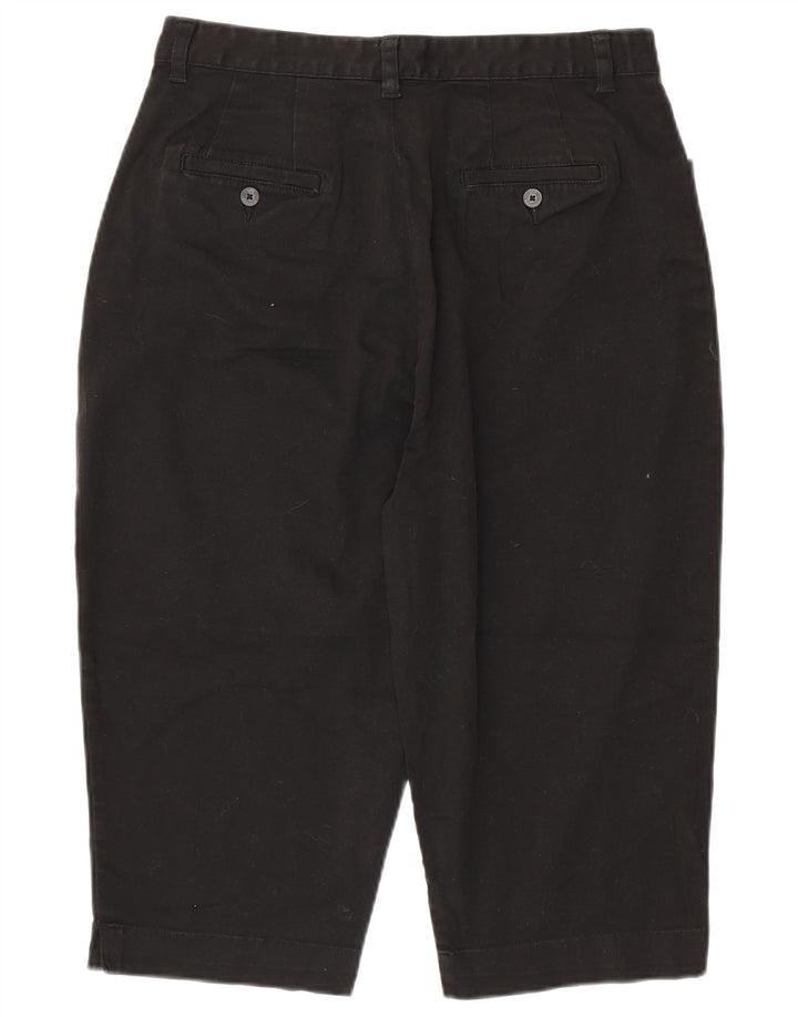 LEE Pantalones capri de cintura alta para mujer, color caqui, US 16 2XL W32 L18, algodón negro