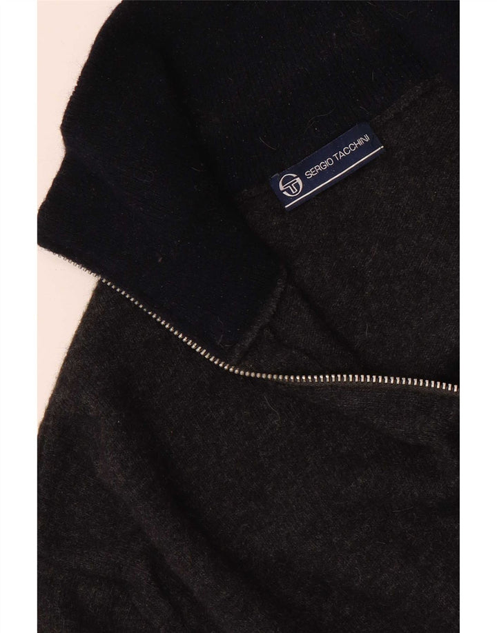 Sergio Tacchini Jersey De Cuello Con Cremallera Para Hombre Gris Medio