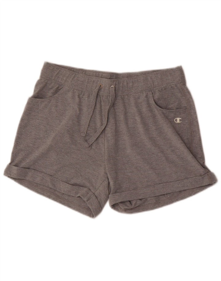 Champion Pantalones cortos deportivos para mujer UK 12 Algodón gris medio