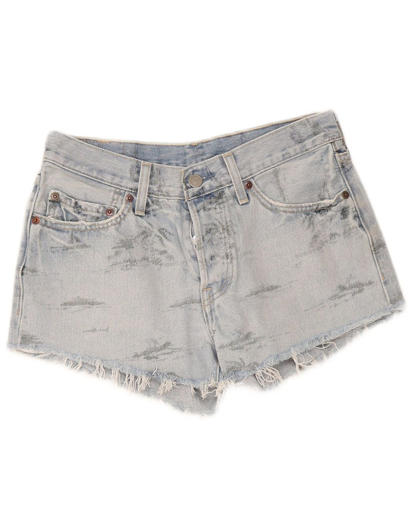 Levi's Mujer 501 Shorts De Mezclilla W26 Pequeño Algodón Azul