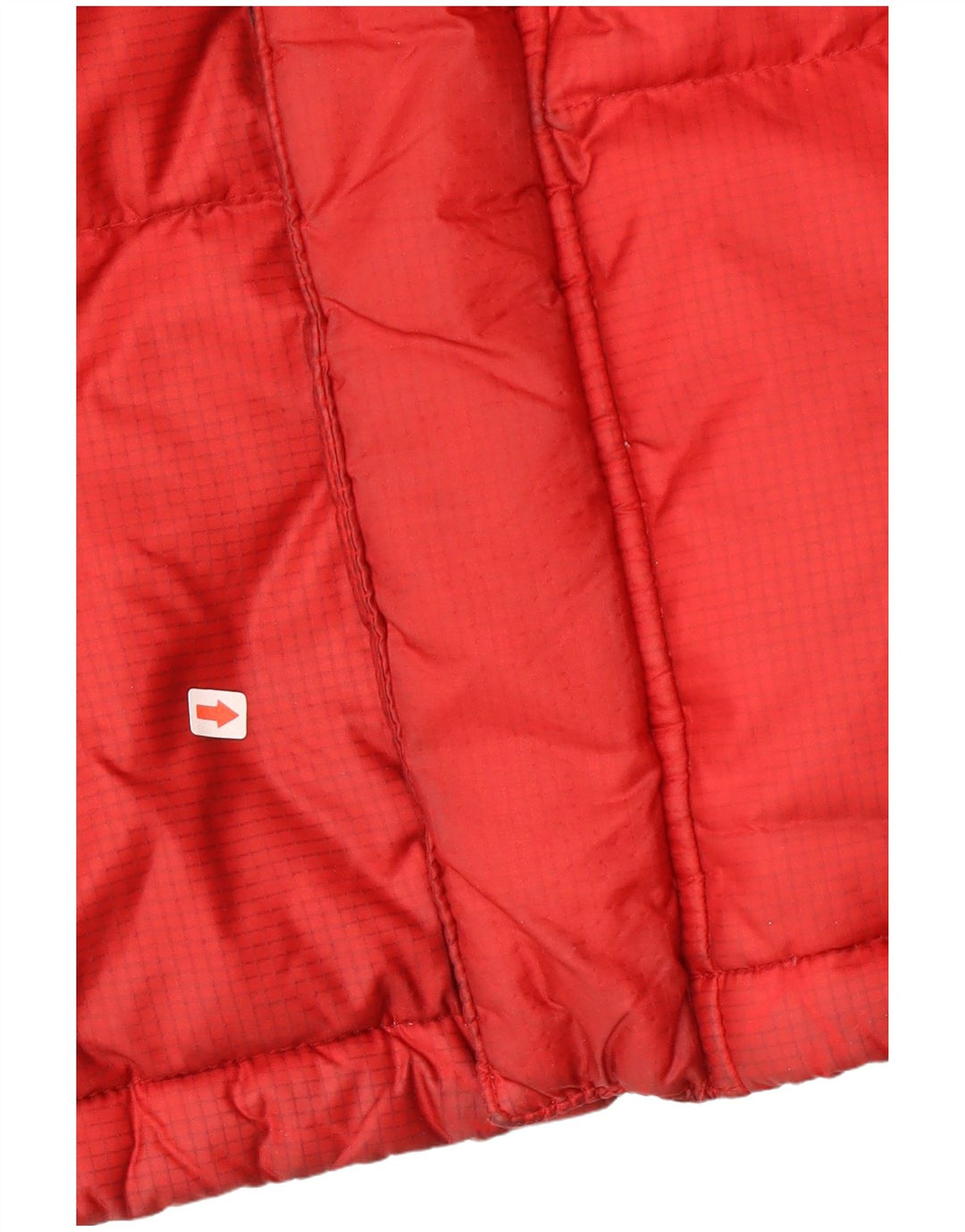 Dickies Chaqueta acolchada con capucha para hombre UK 38 Medium Red Colourblock Nylon