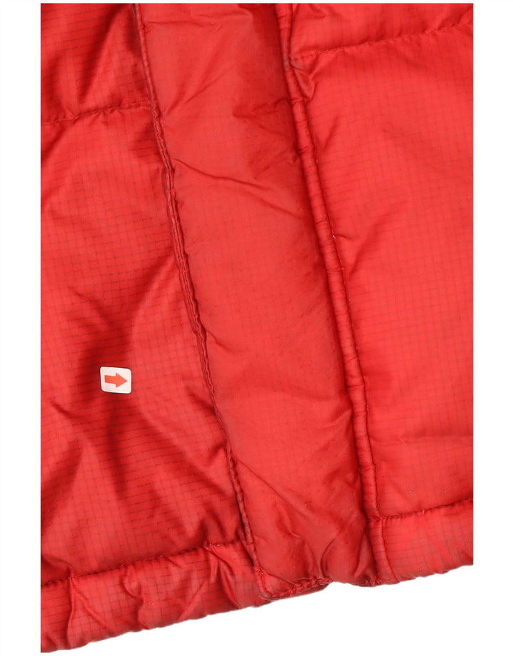 Dickies Chaqueta acolchada con capucha para hombre UK 38 Medium Red Colourblock Nylon