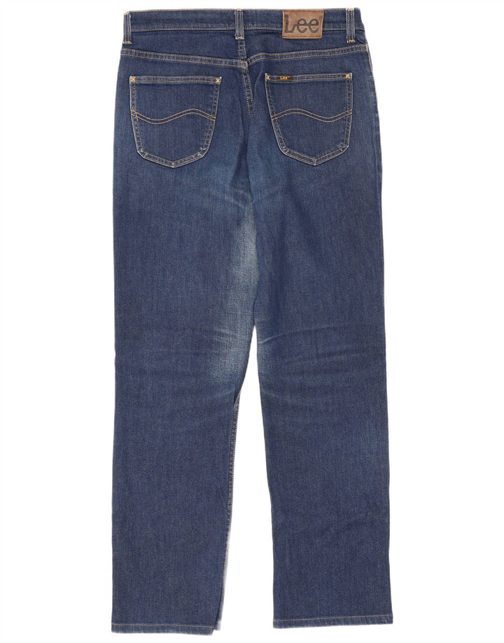 Lee Vaqueros Rectos Brooklyn Para Hombre W34 L34 Algodón Azul