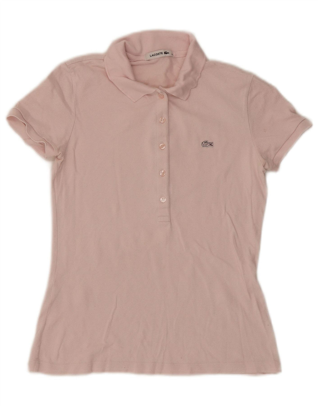 Polo Lacoste Mujer Talla 36 Pequeño Algodón Rosa