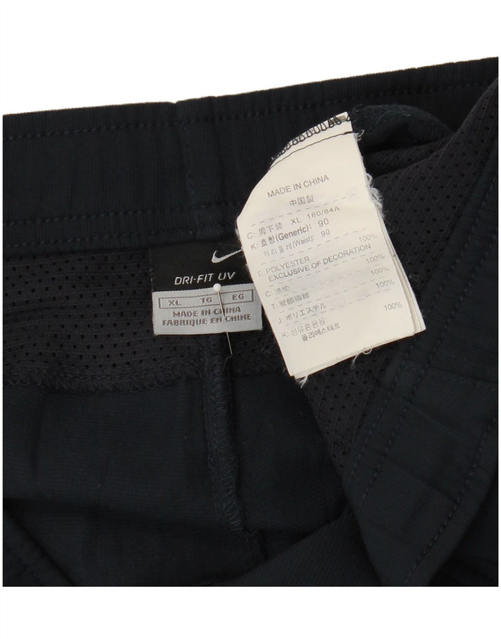 Nike Pantalones cortos chinos Dri Fit para hombre XL W38 Poliéster azul marino
