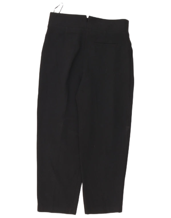 Topshop Pantalones cortos de cintura alta para mujer UK 12 Medium W30 L25 Negro