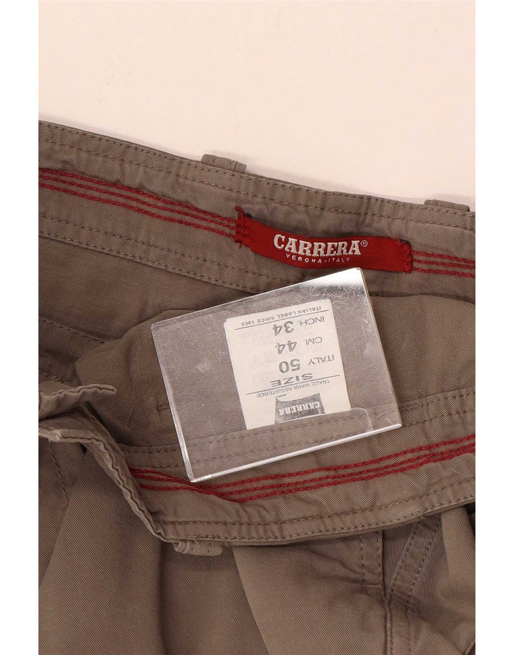 Carrera Pantalones cortos cargo para hombre W34 Algodón gris grande