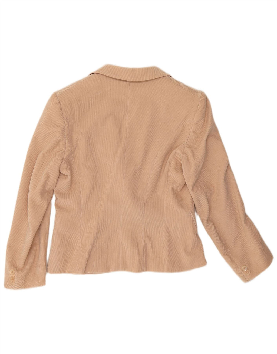 Max Mara Chaqueta tipo blazer de pana con 1 botón para mujer Reino Unido 42 Algodón beige mediano