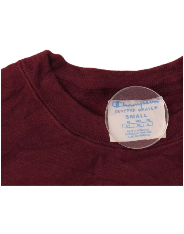 CHAMPION Sudadera de gran tamaño con gráfico para mujer UK 10 Small Borgoña