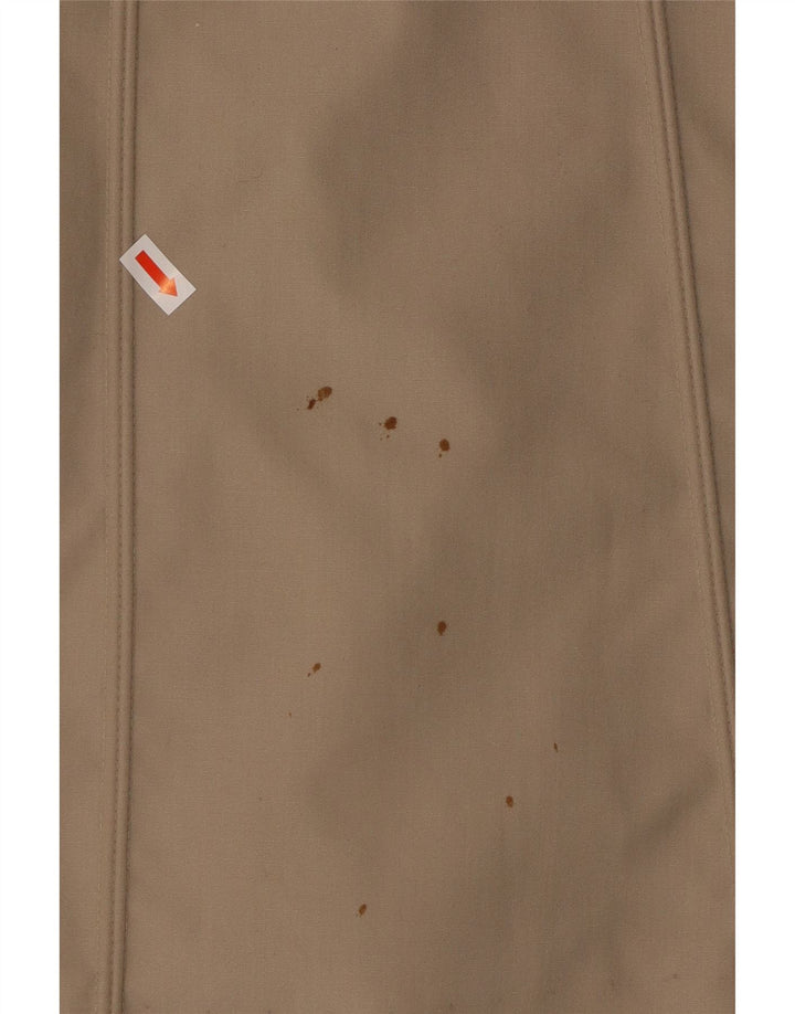 VINTAGE Abrigo de piel sintética de gran tamaño para mujer EU 40 Poliéster beige medio