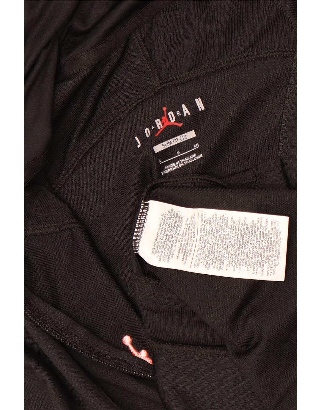 Jordan Paris Saint- Germain Slim Fit Sudadera con capucha y cremallera para hombre, talla pequeña, color negro