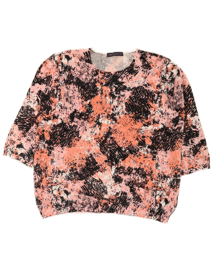 Marks & Spencer Suéter de Cuello Redondo con patrón Abstracto para Mujer UK 46 L