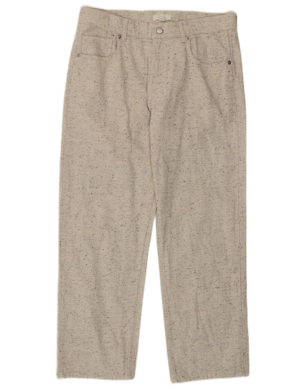 Pantalones chinos rectos para mujer Cos W30 L26 Algodón moteado beige