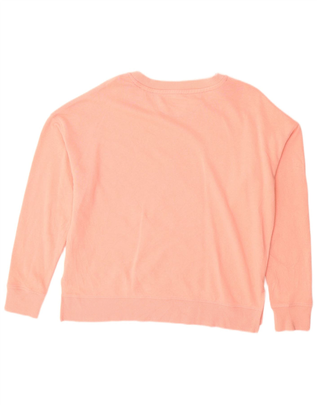 CALVIN KLEIN Womens Oversized Graphic Sweatshirt Jumper UK 10 Small Pink