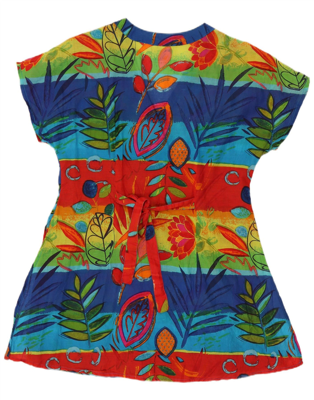 PHOOL Vestido acampanado para mujer UK 40 Pequeño Algodón floral multicolor