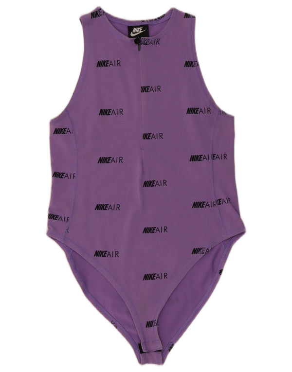 Nike Body gráfico para mujer UK 42 Algodón morado mediano