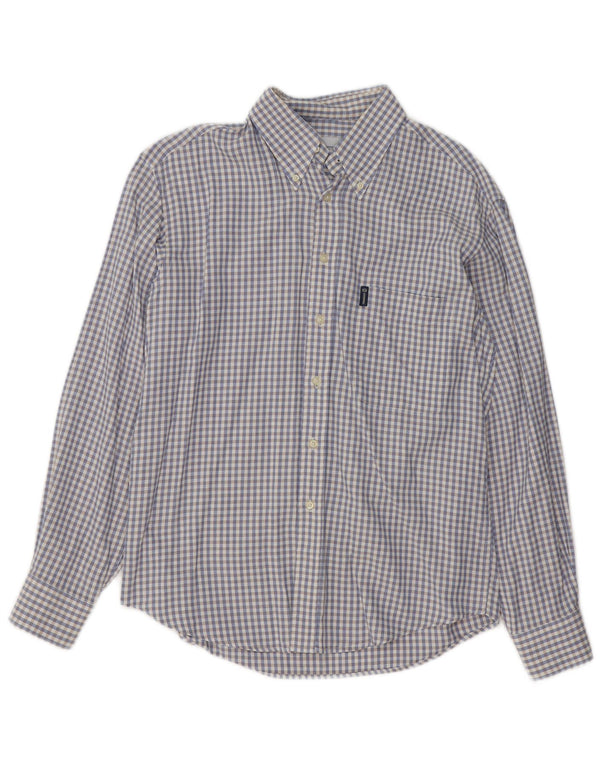 SERGIO TACCHINI Camisa Milano Hombre Algodón Vichy Azul Medio