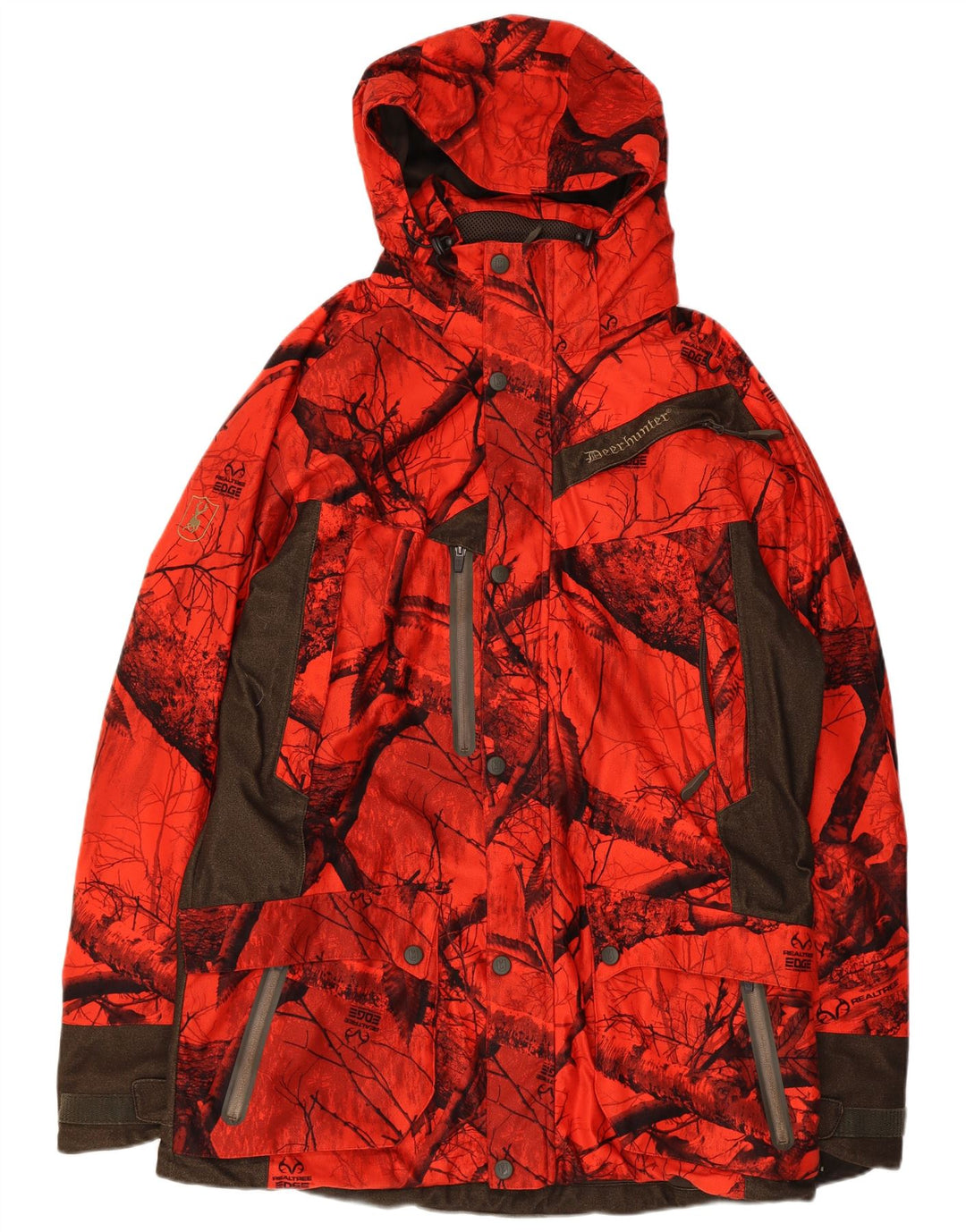 Deerhunter Chaqueta cortavientos con capucha para hombre EU 56 3XL Camuflaje rojo
