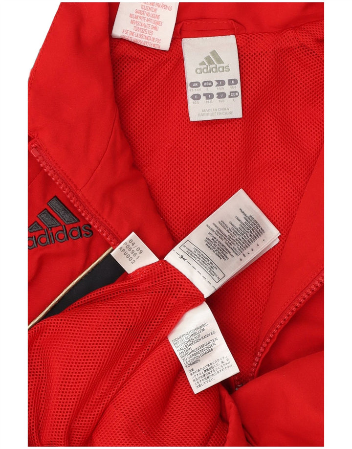 ADIDAS Chaqueta de chándal Liverpool para niños 13-14 años Bloque de Color Rojo