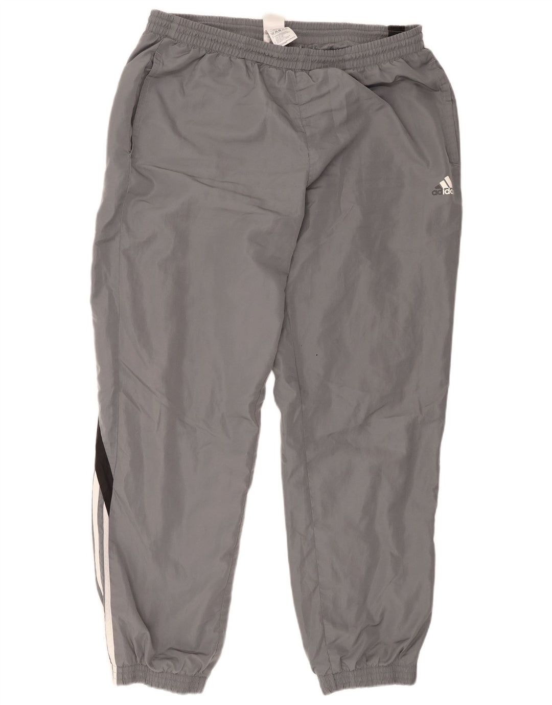Adidas Hombre Pantalones De Chándal Joggers XL Gris Colorblock Poliéster