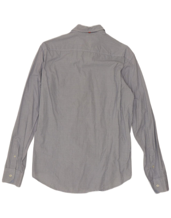 Camisa Hugo Boss Hombre Vichy Azul Medio