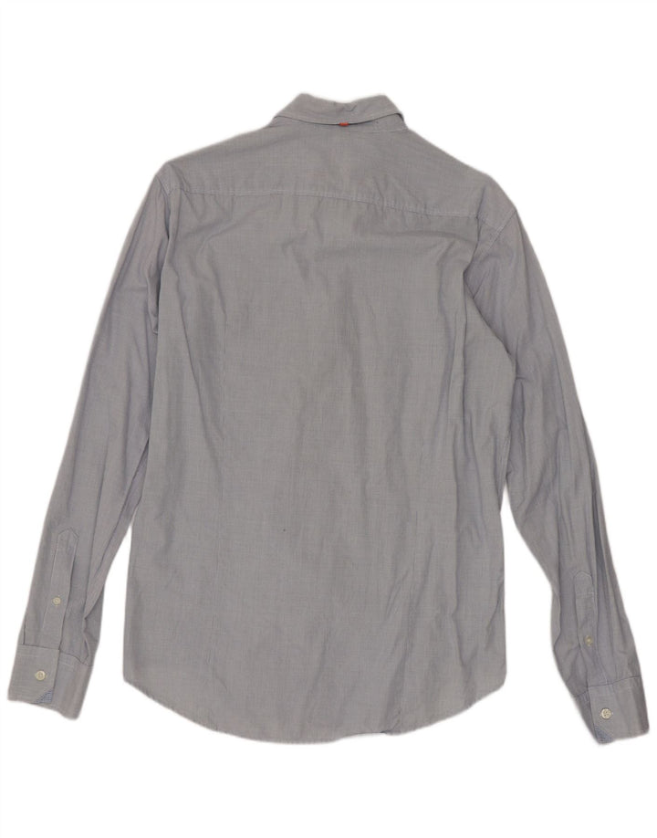 Camisa Hugo Boss Hombre Vichy Azul Medio