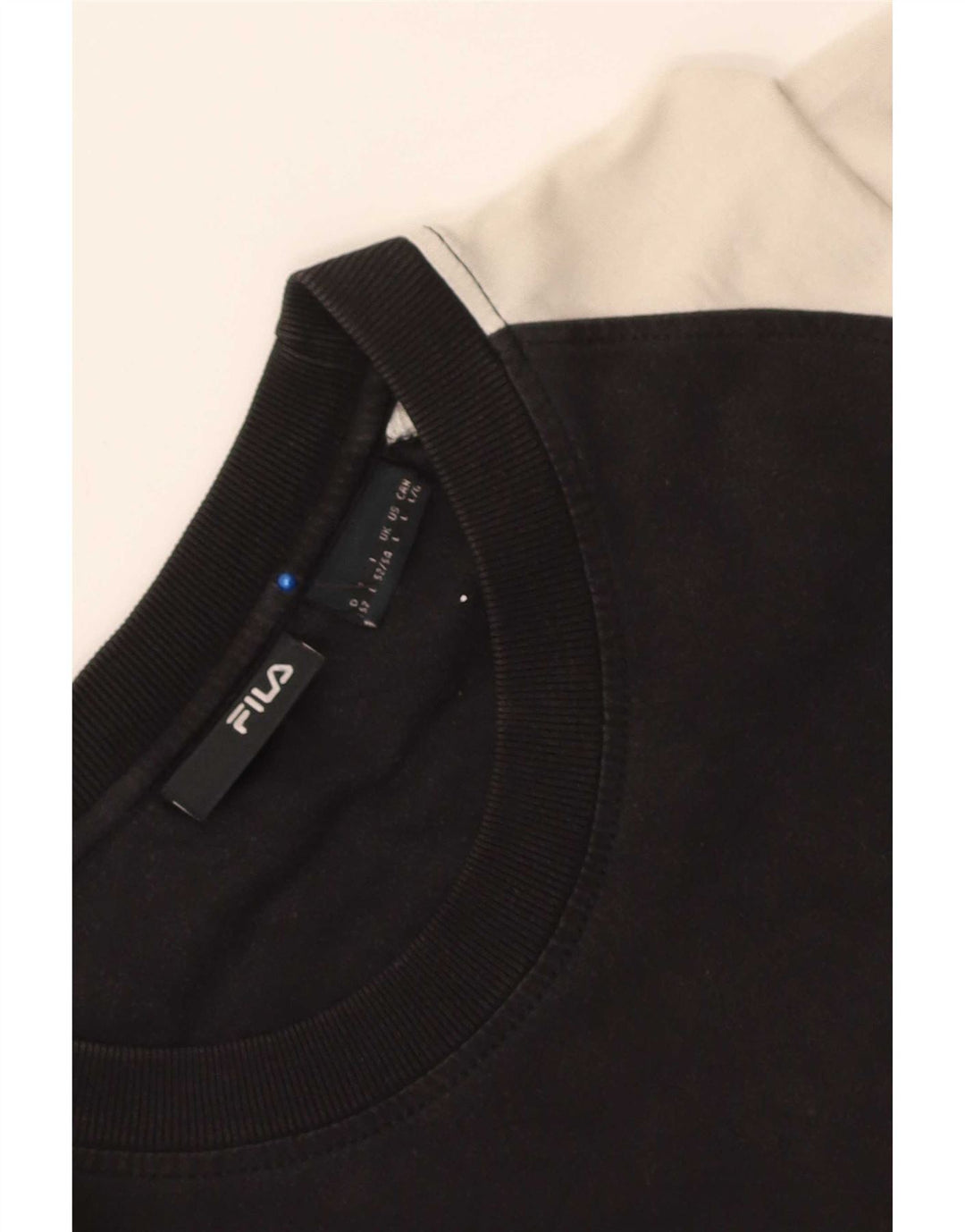 Fila - Camiseta gráfica para hombre, talla grande, color negro