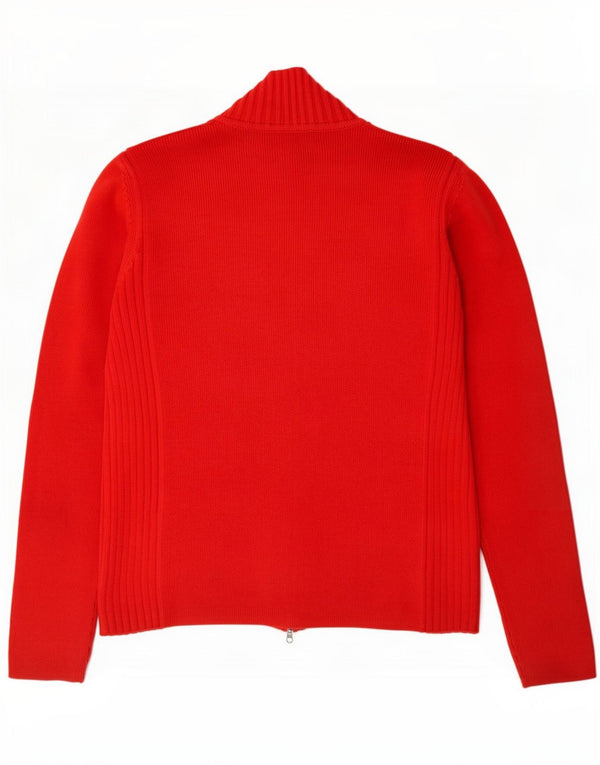 Tommy Hilfiger Suéter tipo cárdigan con cremallera completa para mujer Reino Unido 44 Grande Rayas rojas