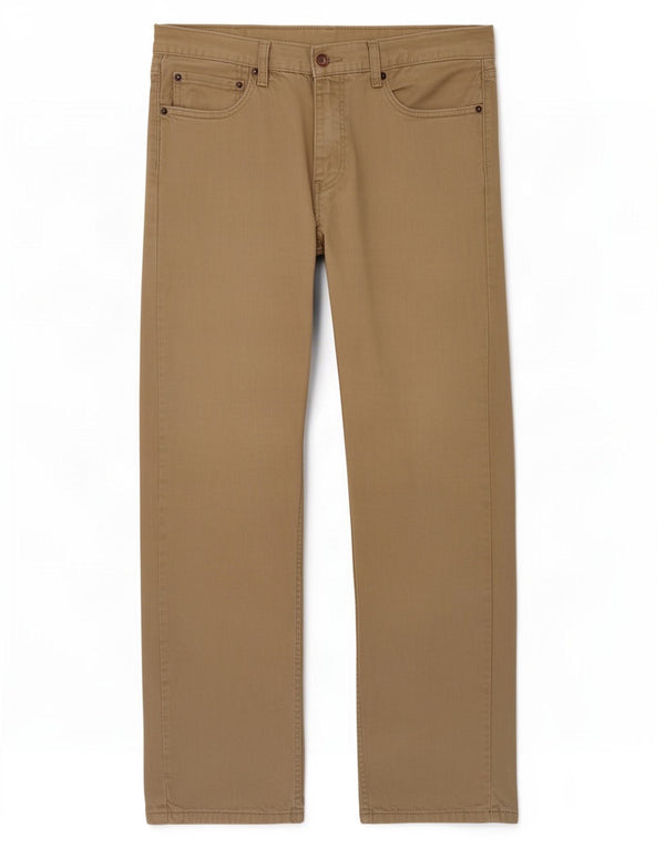 Levi's Mens 505 Pantalones Casuales Rectos W36 L32 Algodón Beige