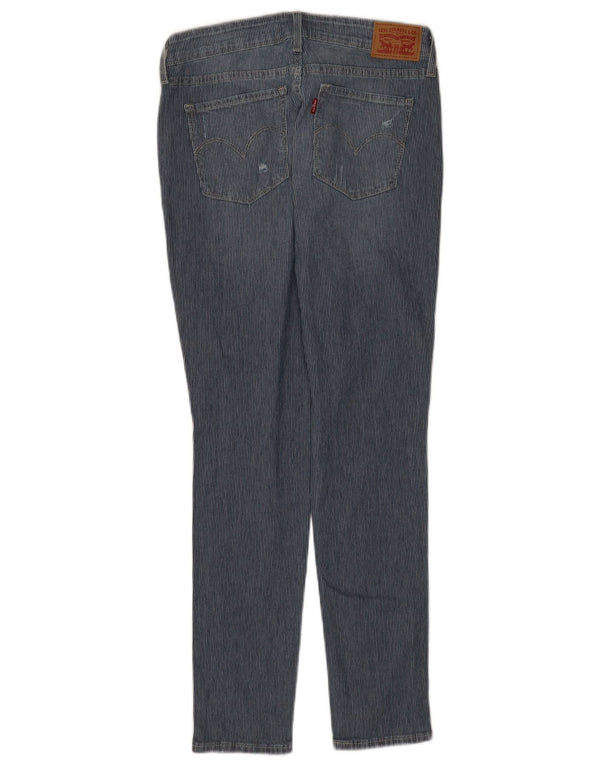 Levi's Vaqueros pitillo desgastados 711 para mujer W30 L29 Algodón a rayas azules