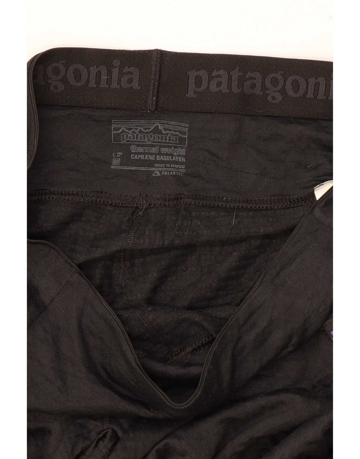 Leggings Patagonia Mujer UK 40 Mediano Poliéster Negro