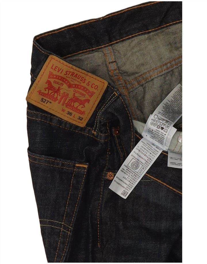 Levi's Hombre 527 Vaqueros Bootcut W36 L32 Algodón Azul Marino