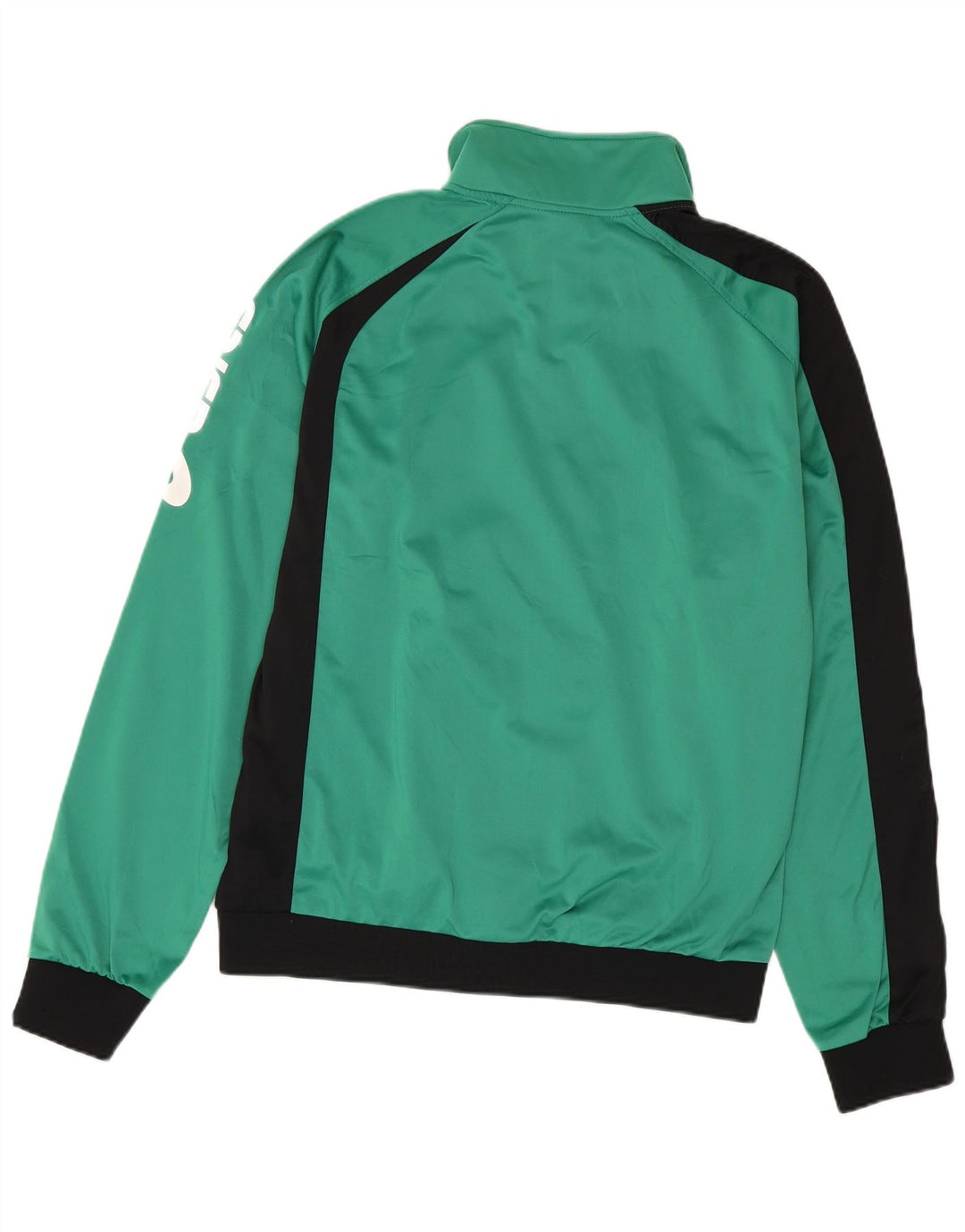 Asics Mens Graphic Chándal Top Chaqueta 2XL Verde Colorblock Poliéster