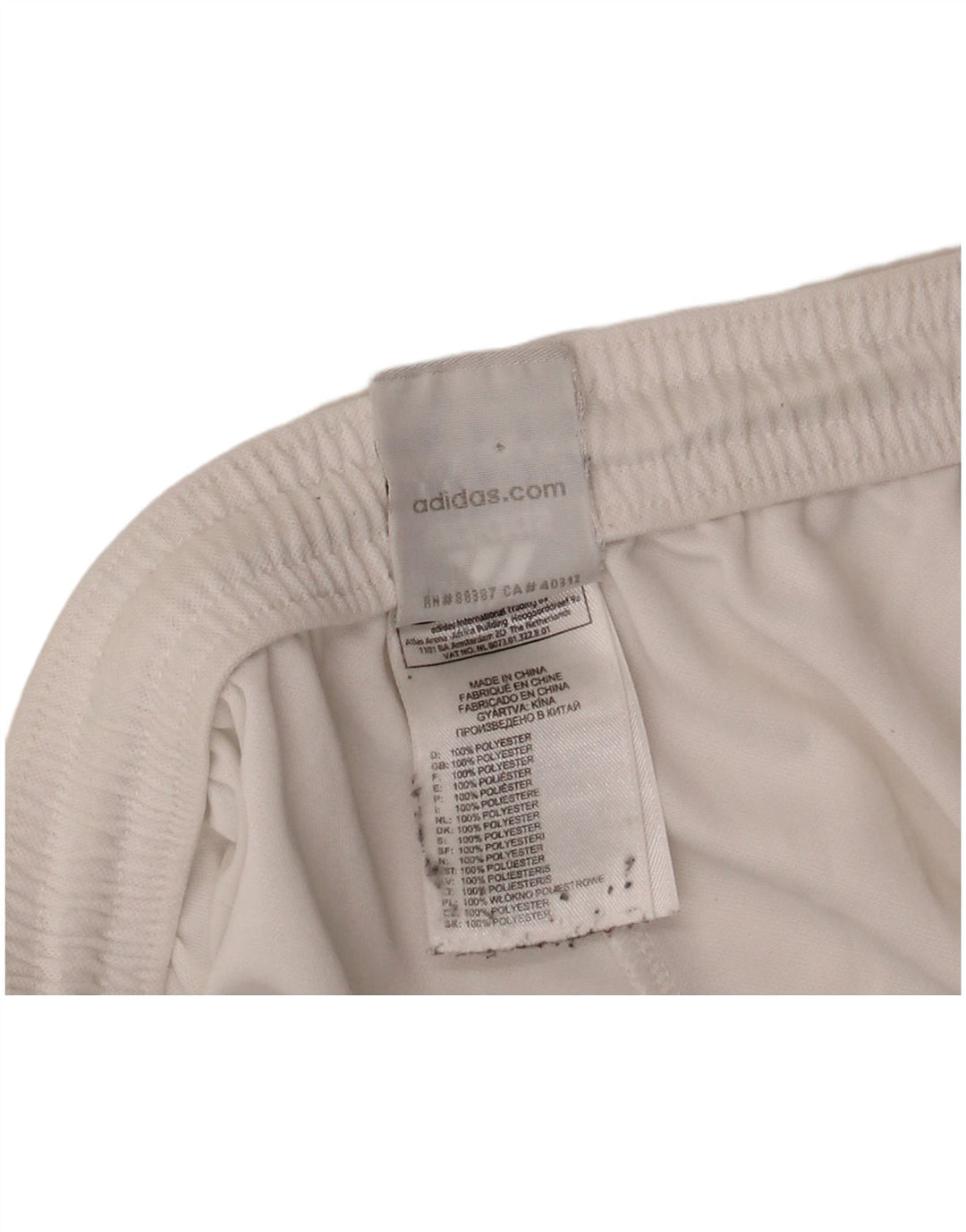 ADIDAS Hombres Climalite Sport Shorts Medio Blanco Poliéster