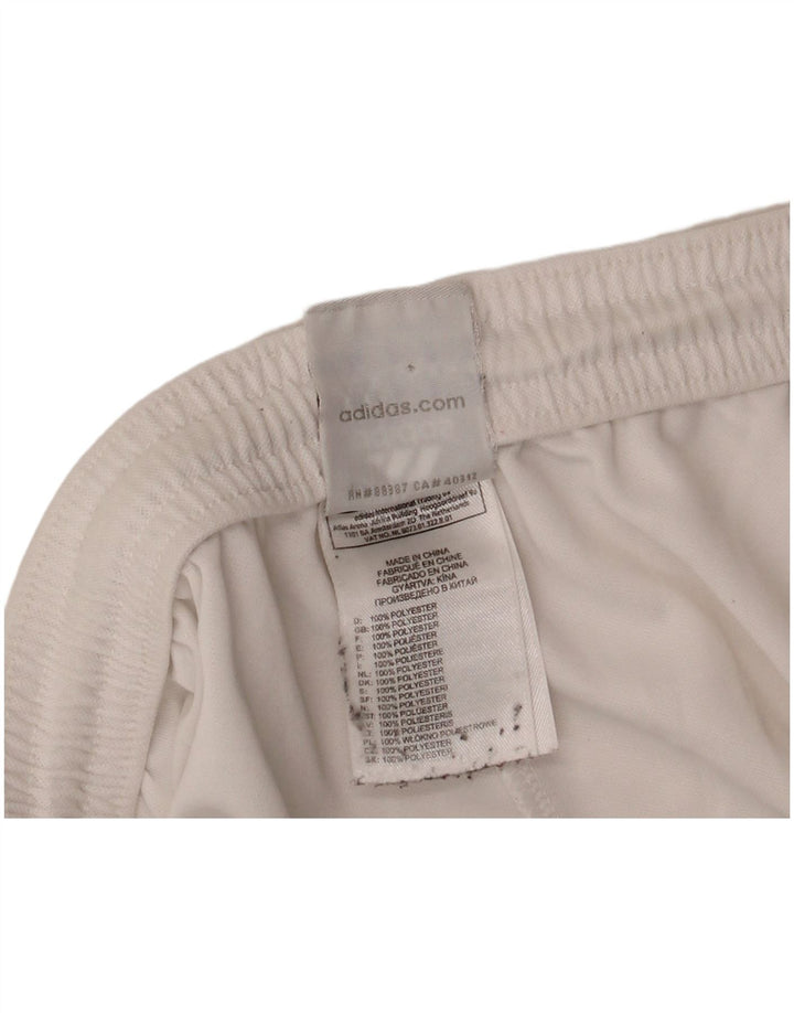 ADIDAS Hombres Climalite Sport Shorts Medio Blanco Poliéster