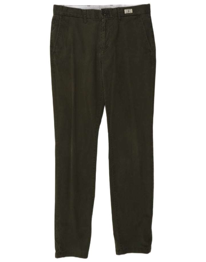 TOMMY HILFIGER Pantalones chinos ajustados para hombre W33 L34 Caqui