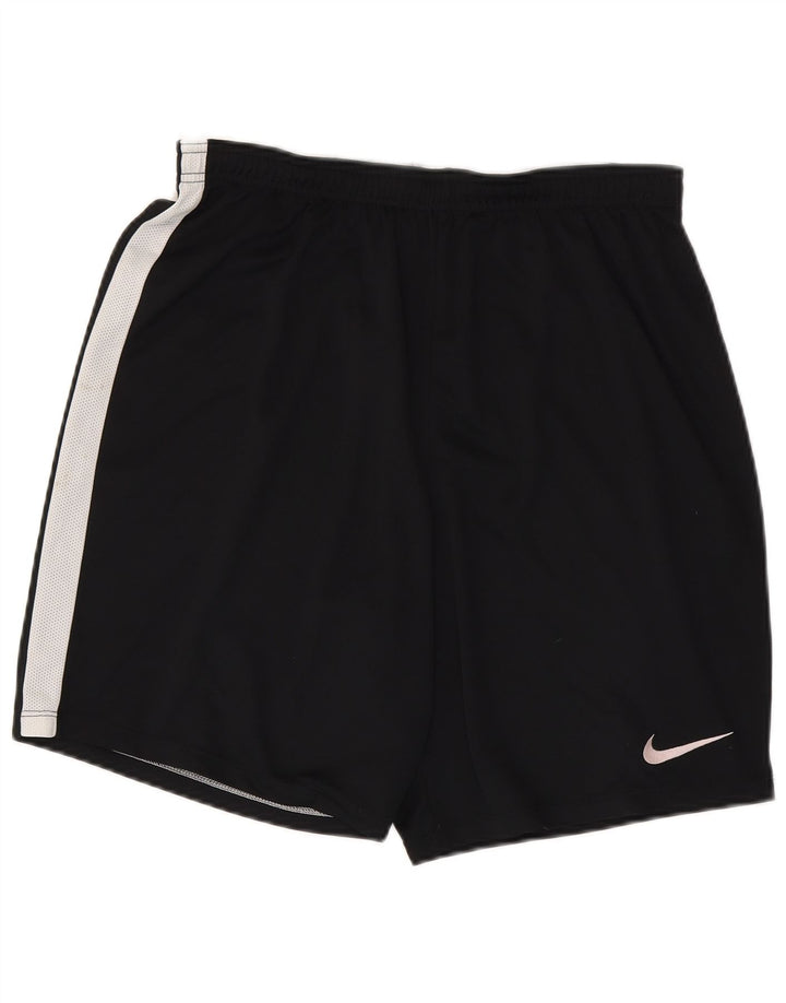 NIKE Pantalones cortos deportivos Dri Fit para hombre XL Poliéster color negro