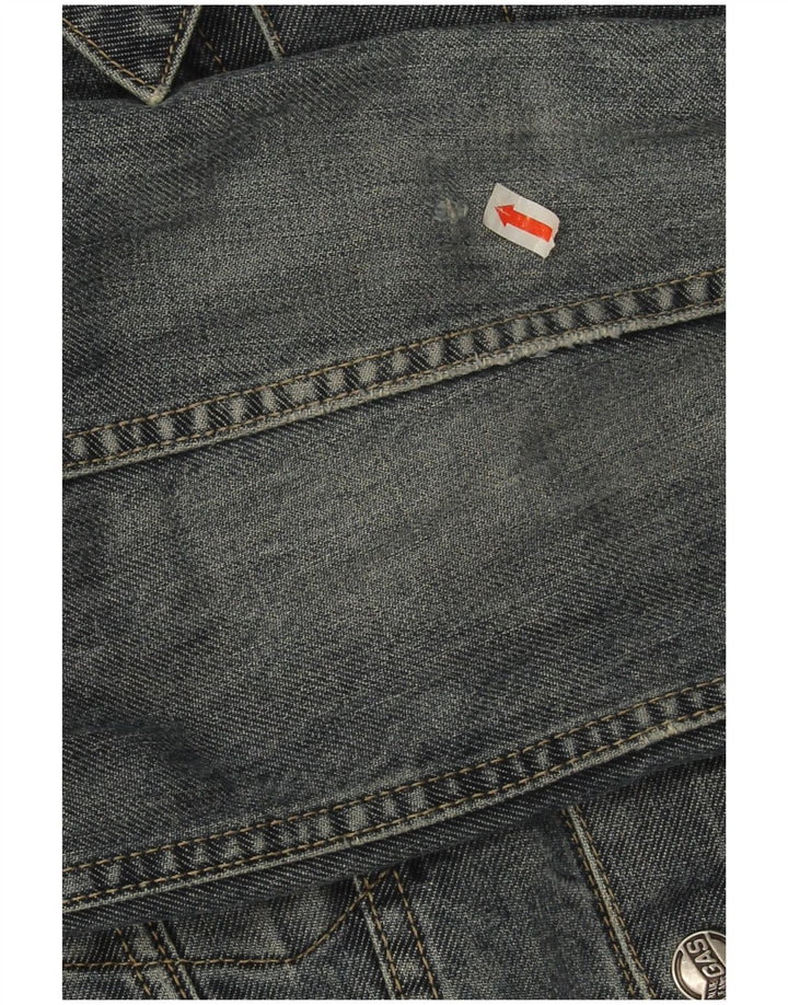 Chaqueta vaquera corta para mujer Gas UK 44 Algodón azul medio