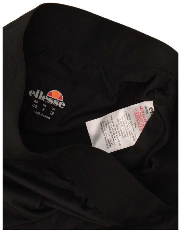 Ellesse Leggings Capri para Mujer UK 44 Mediano Poliéster Negro