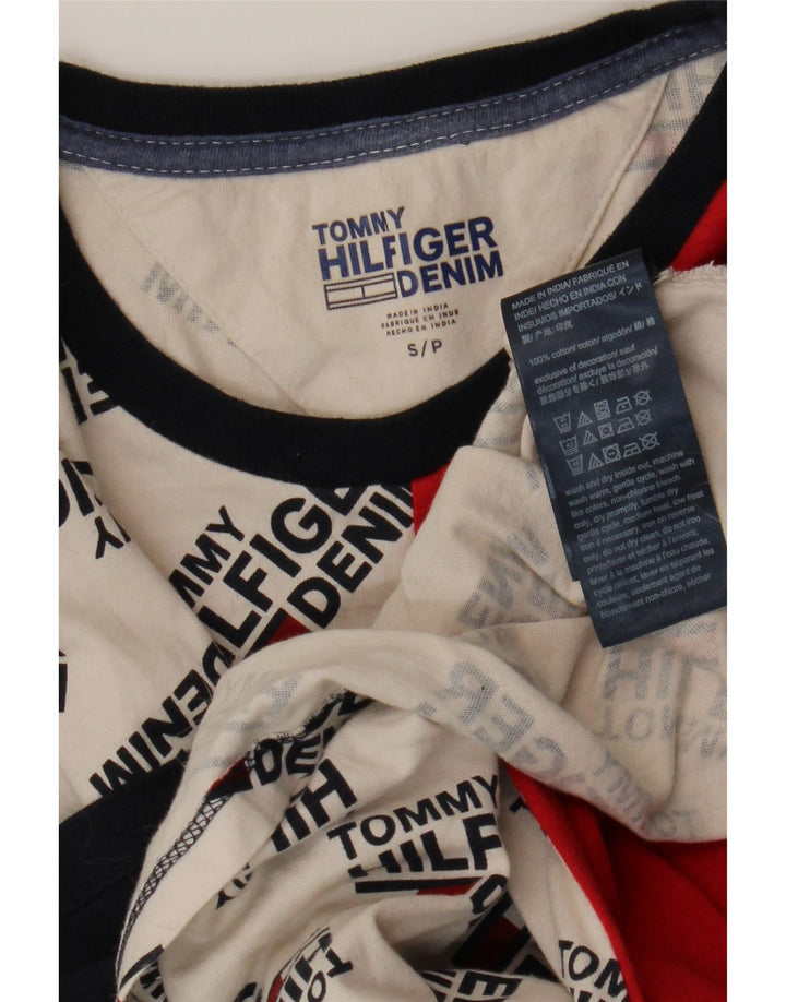 Tommy Hilfiger Camiseta gráfica para hombre Top Small Multicolor Colorblock