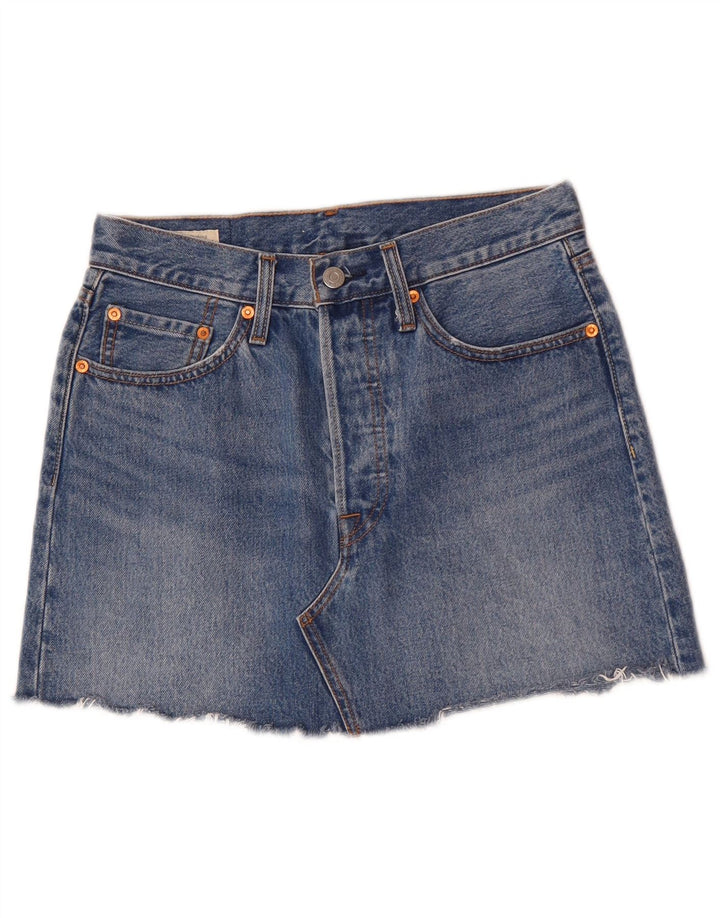 Minifalda Vaquera Levi's Mujer W27 Small Azul Algodón