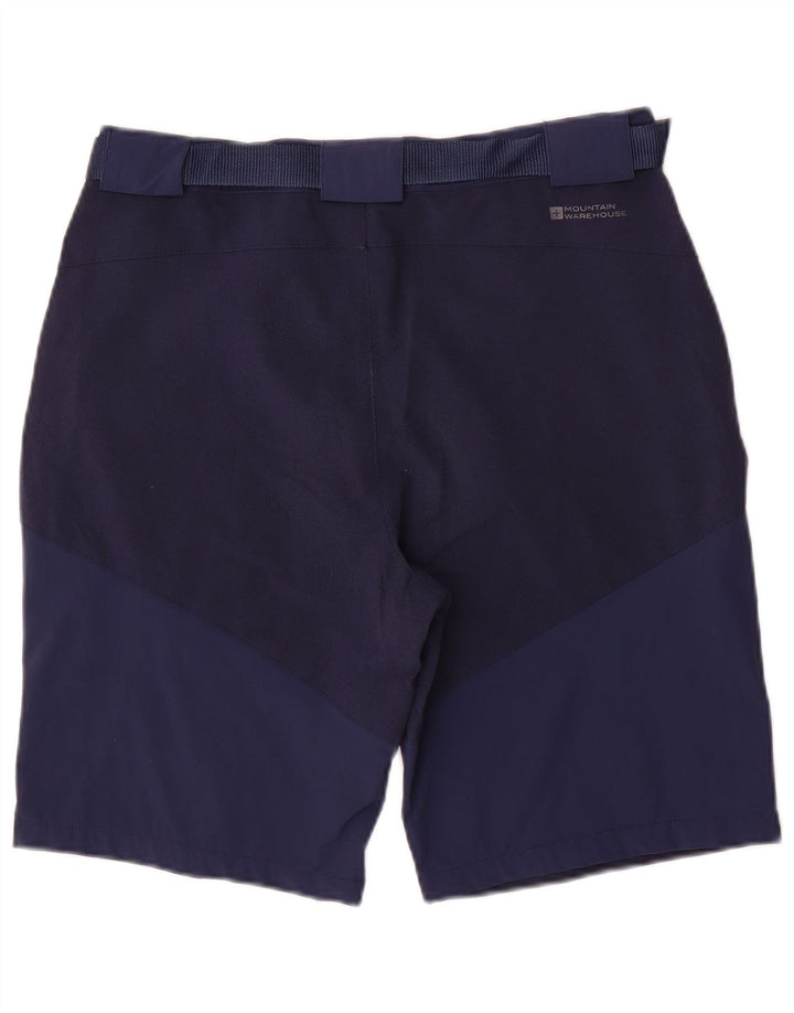 Pantalones cortos tipo cargo para hombre Mountain Warehouse W34 Poliéster azul marino grande