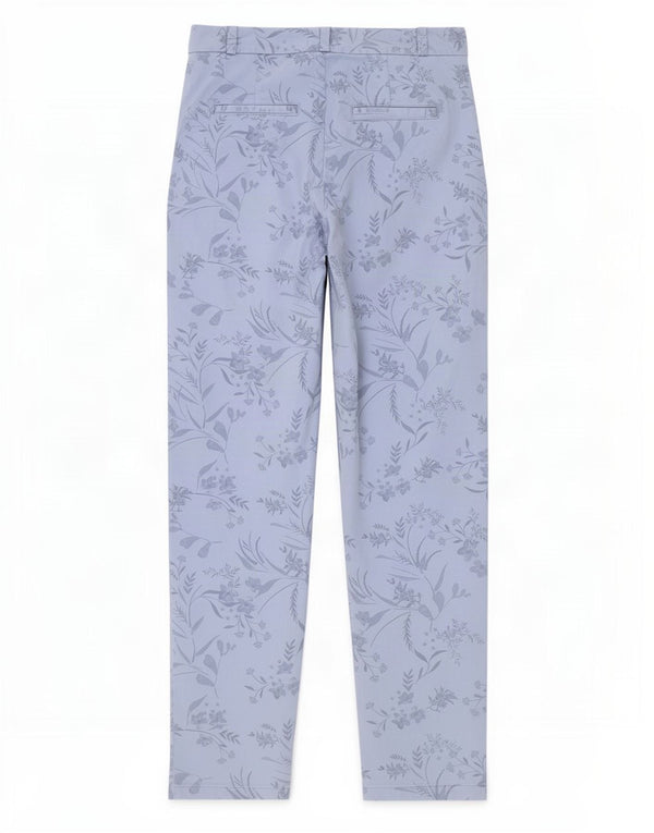 Marks & Spencer Pantalones Chinos para Mujer UK 8 Small W27 L29 Azul Floral