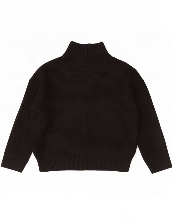 The White Company Suéter tipo jersey con cuello alto y etiqueta para mujer UK 40 Medium Blac